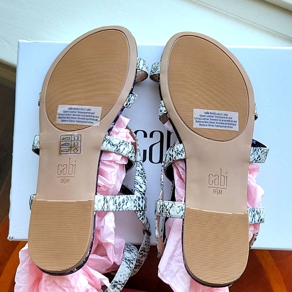 CAbi NWB Athena Sandal Python Snake Embossed Leather Sandal 9.5

NEW! - Picture 7 of 7